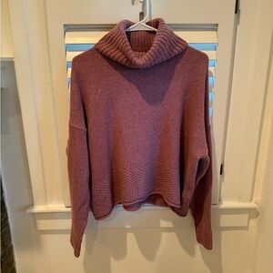 Madewell Women's Turtleneck Sweater in Dusty Rose